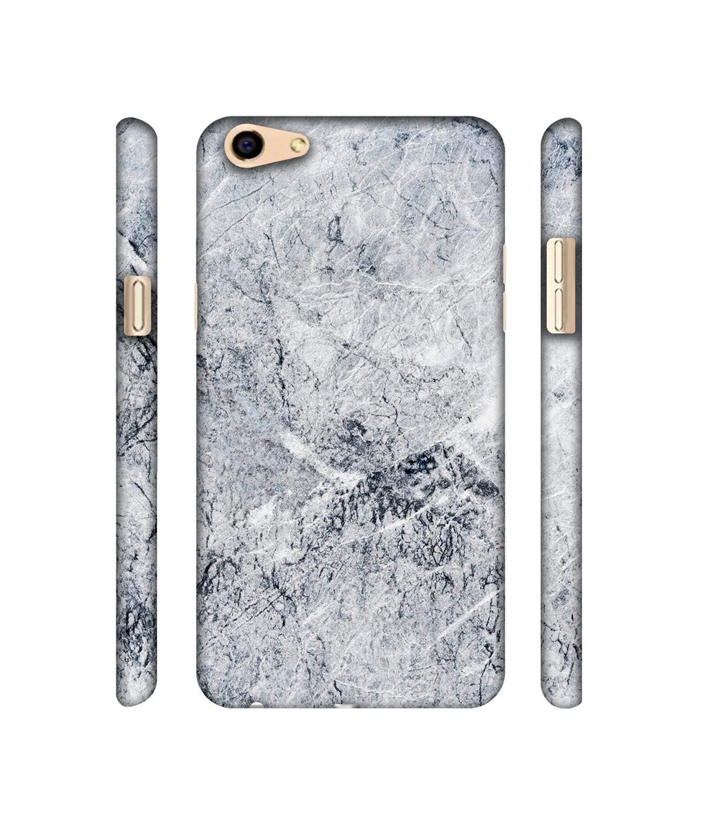 Amazon Brand - Solimo Designer Grayish Marble 3D Printed Hard Back Case Mobile Cover for Oppo F3