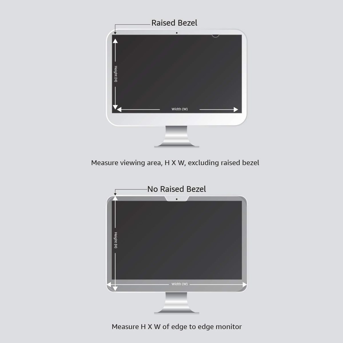 AmazonBasics Privacy Screen Filter for 13.3 Inch 16:10 Widescreen Monitor (Renewed)