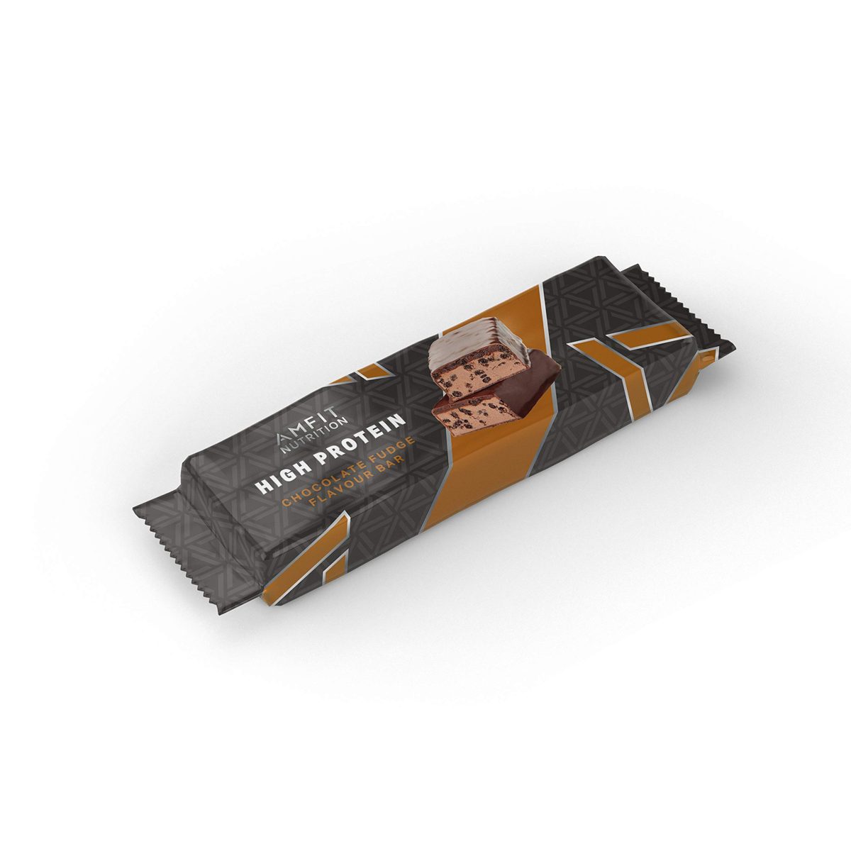 Amazon Brand -Amfit Nutrition Low Sugar Protein Bar (19.6gr protein - 0.8gr sugar)- Chocolate Fudge - 12-pack (12 x 60g)