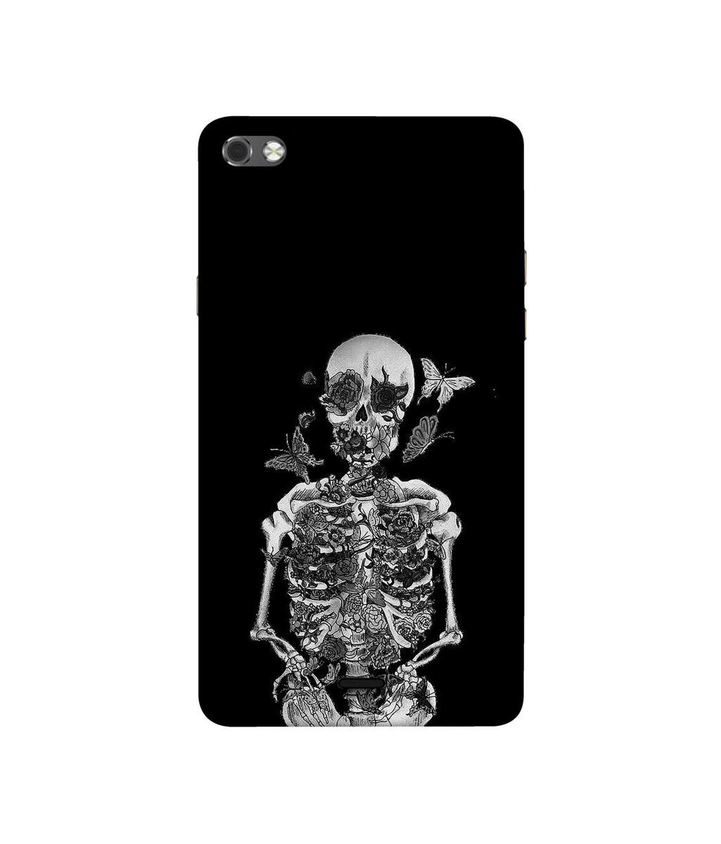 Amazon Brand - Solimo Designer Skeletan 3D Printed Hard Back Case Mobile Cover for Micromax Canvas Sliver 5 Q450