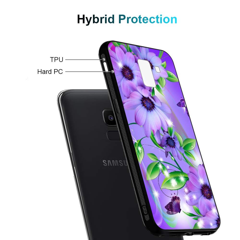 Amazon Brand - Solimo Designer Floral Printed Hard Back Case Mobile Cover for Samsung Galaxy J6 2018 / Samsung Galaxy On6 (D1151)