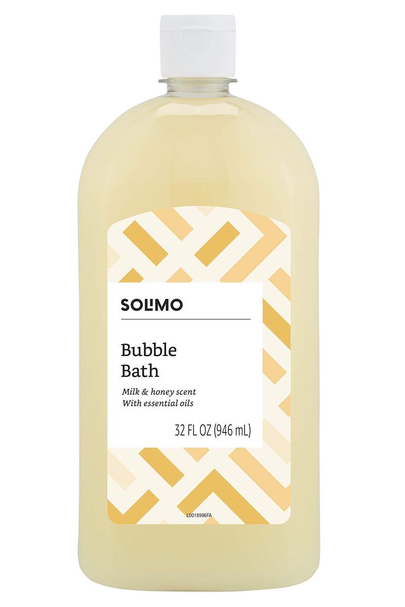 Amazon Brand - Solimo Milk and Honey Bubble Bath, 32 Fluid Ounce (Pack of 4)