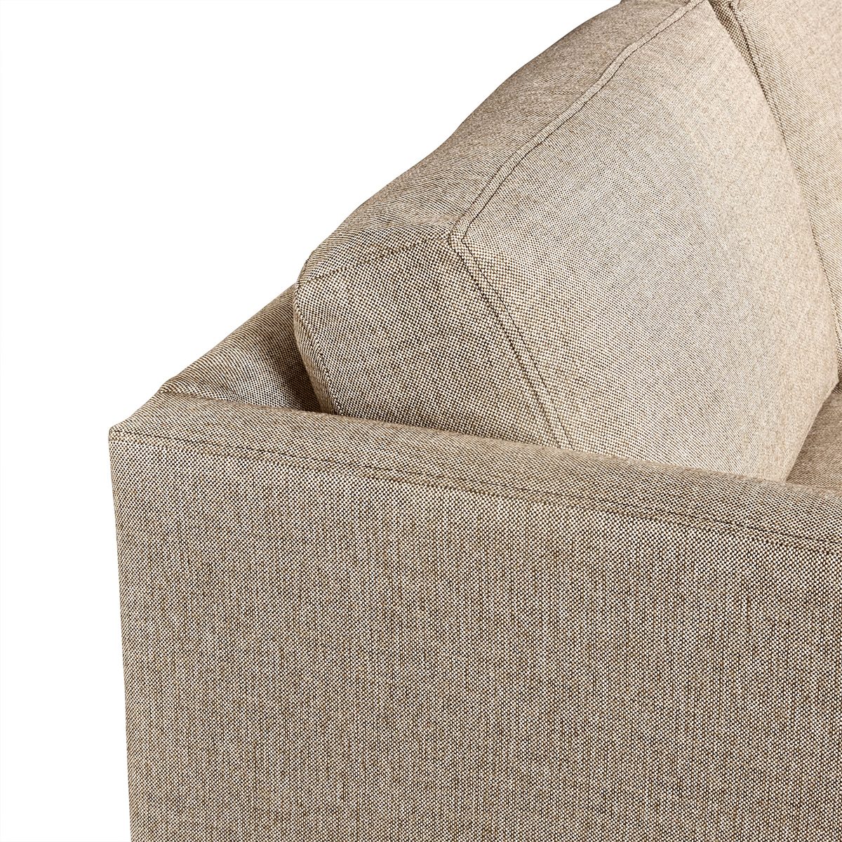 Amazon Brand – Stone & Beam Andover Modern Right U-Sectional, 134"W, Tan