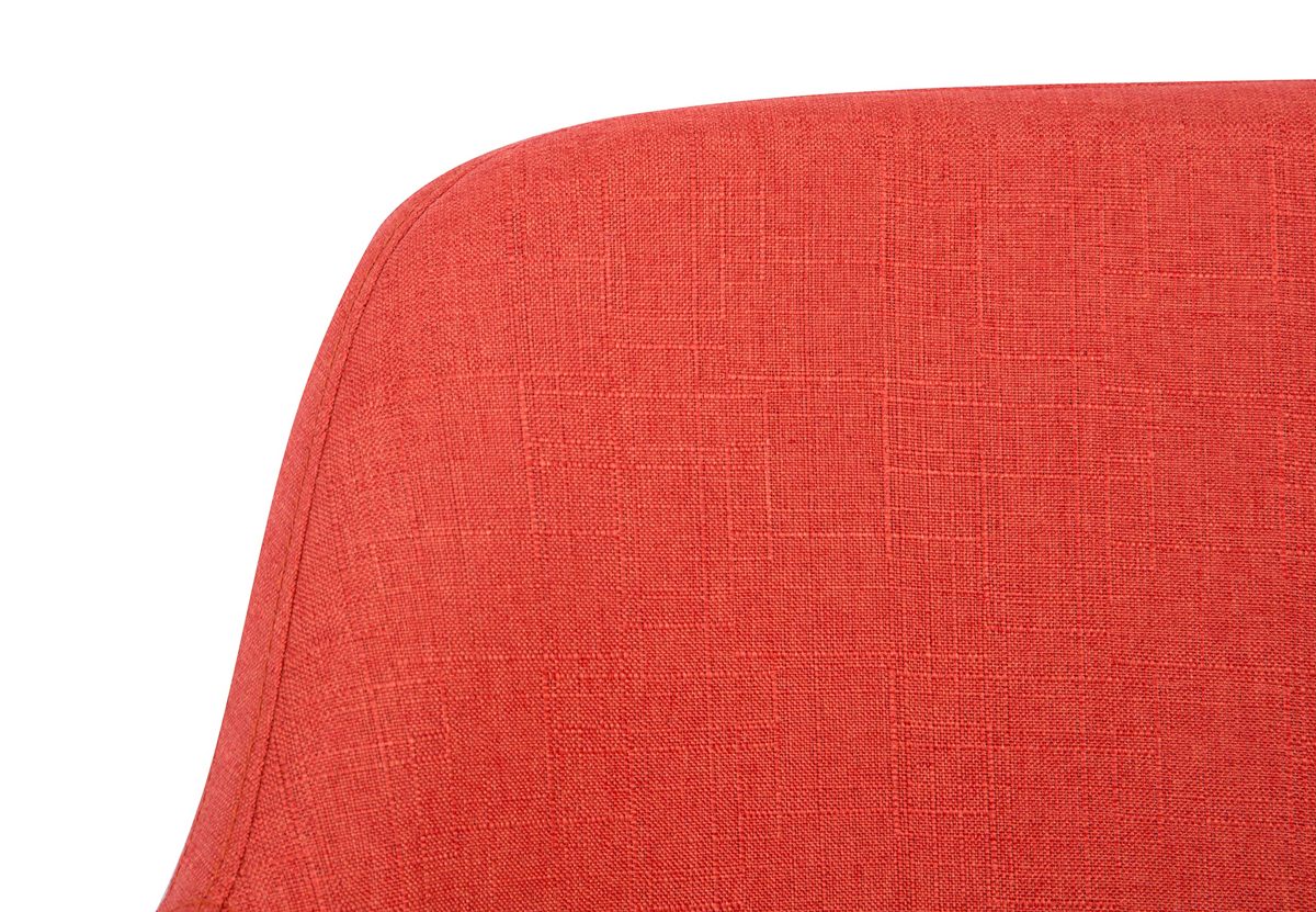 AmazonBasics Classic, Adjustable, Swivel Office Desk Chair with Casters and Twill Fabric, Brick Red