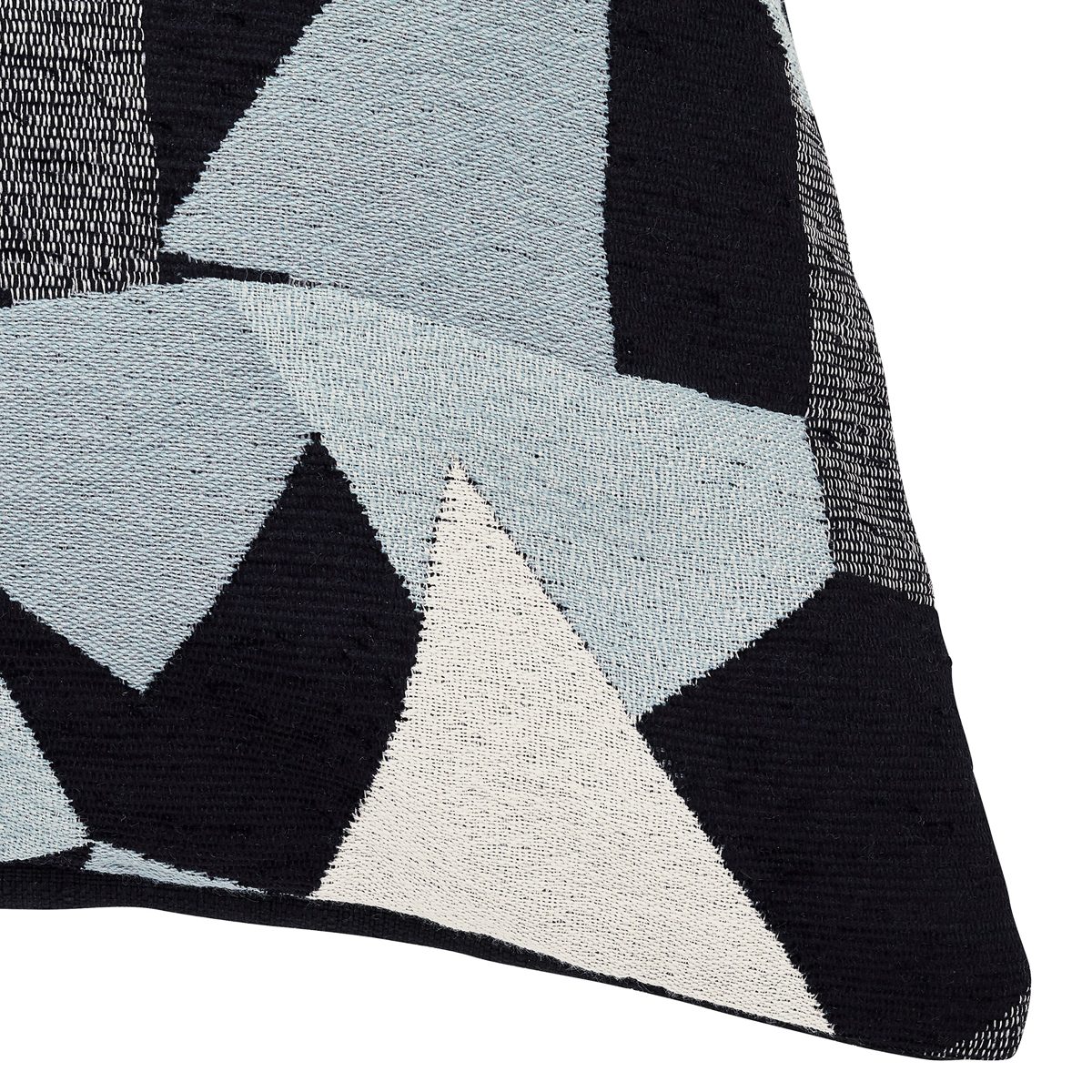 Amazon Brand – Rivet Modern Retro Flair Mosaic Geometric Decorative Throw Pillow, 20" x 20", Cover Only, Blue