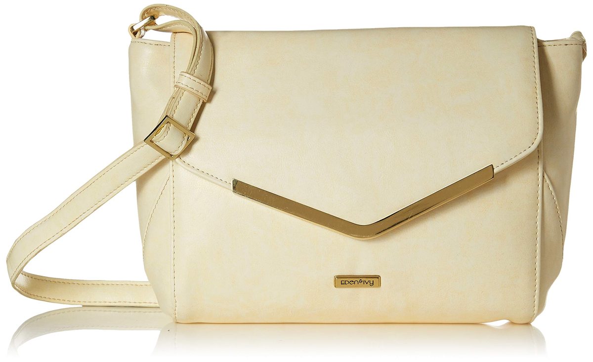 Amazon Brand - Eden & Ivy Women's Sling Bag (Ecru)
