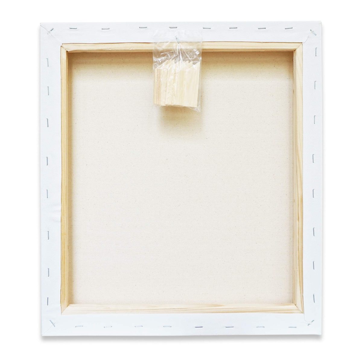 Eono by Amazon - Stretched Canvas Chunky 40cm x 40cm Blank 100% Cotton