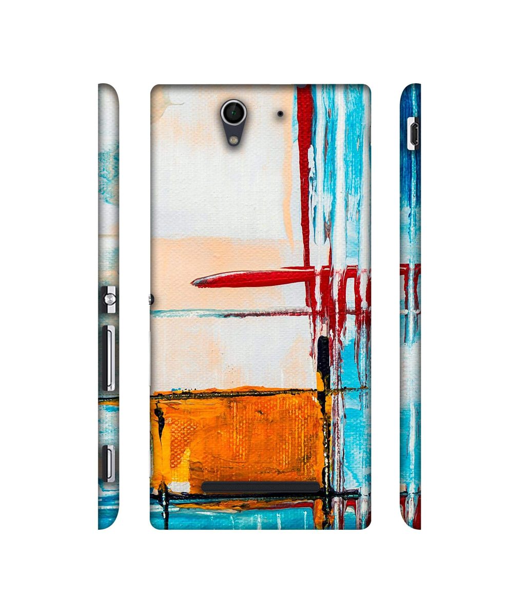 Amazon Brand - Solimo Designer Glass Paint 3D Printed Hard Back Case Mobile Cover for Sony Xperia C3 Dual
