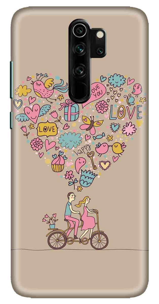 Amazon Brand - Solimo Designer Love Pattern 3D Printed Hard Back Case Mobile Cover for Xiaomi Redmi Note 8 Pro