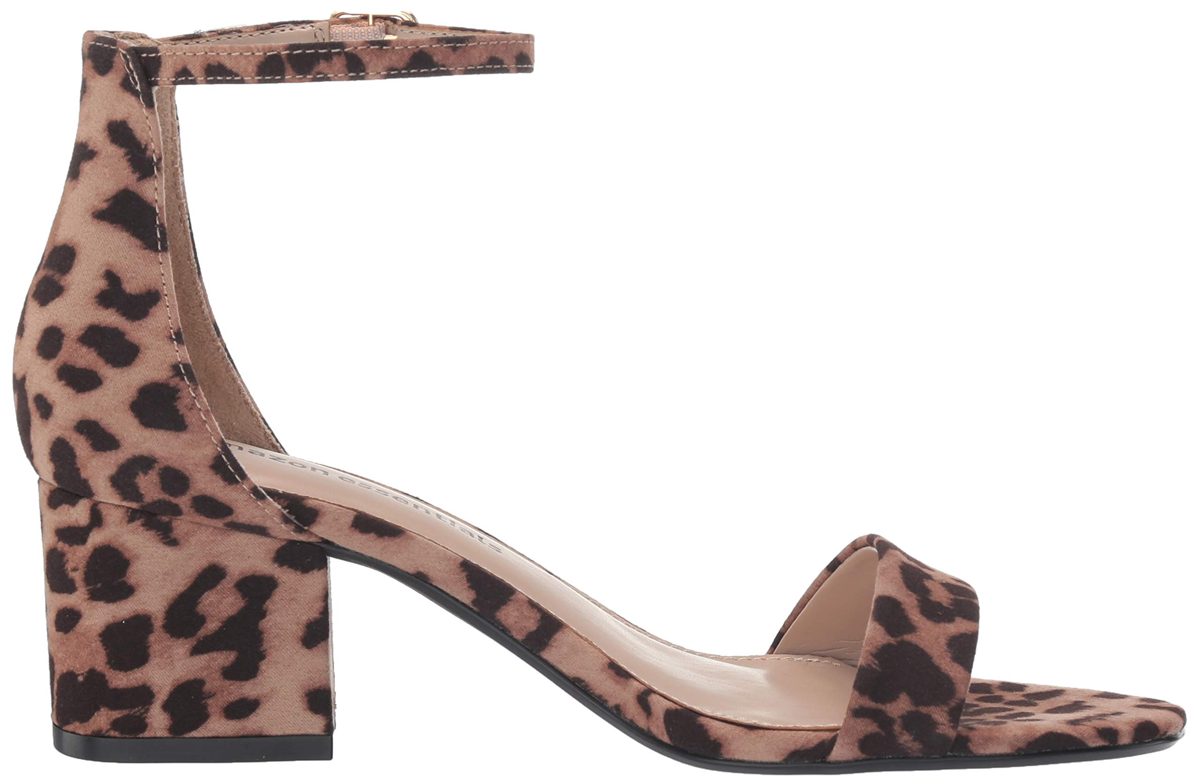 Amazon Essentials Women's Nola Heeled Sandal, Leopard, 6.5 B US