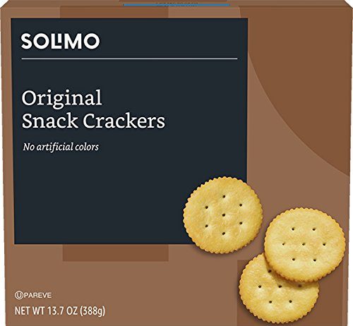 Amazon Brand - Solimo Snack Crackers, Original Flavor, 13.7 ounce