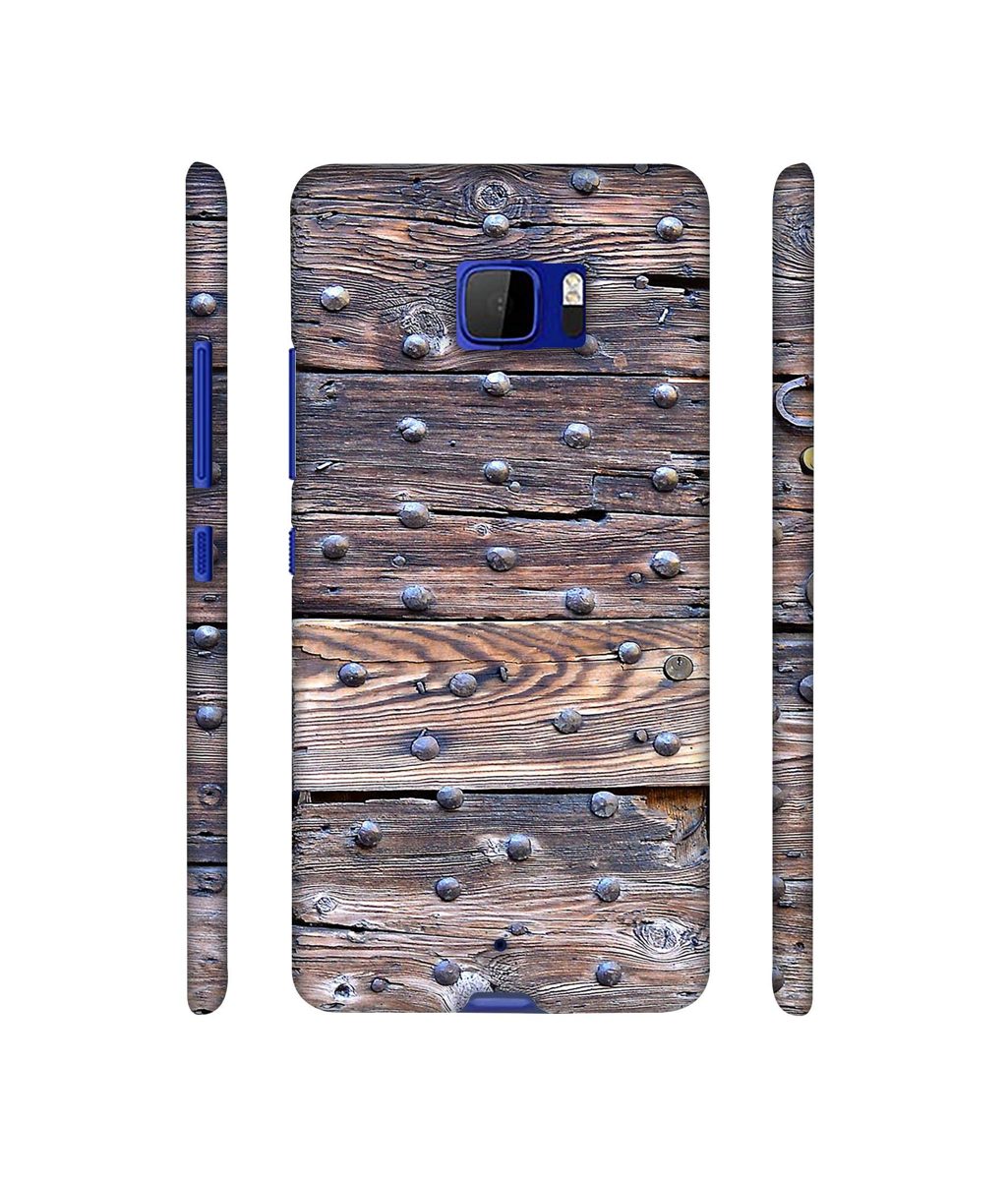 Amazon Brand - Solimo Designer Wooden Blocks Check 3D Printed Hard Back Case Mobile Cover for HTC U Ultra