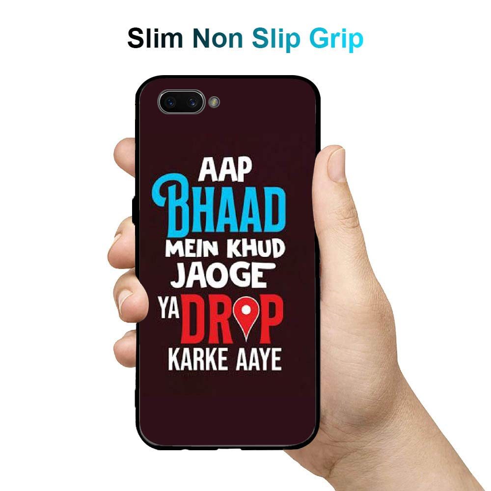 Amazon Brand - Solimo Designer Drop karke Aaye Printed Hard Back Case Mobile Cover for Oppo A3s (D1302)