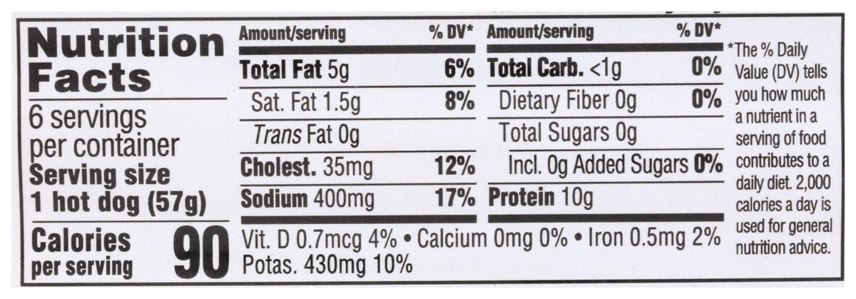 365 Everyday Value, Organic Uncured Turkey Hot Dogs (6 units), 12 oz