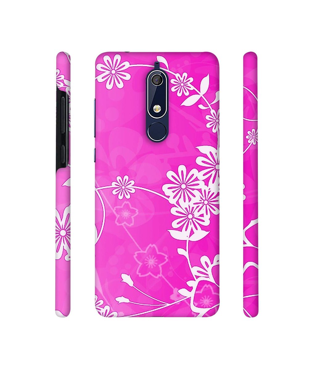 Amazon Brand - Solimo Designer Flower Pattern 3D Printed Hard Back Case Mobile Cover for Nokia 5.1