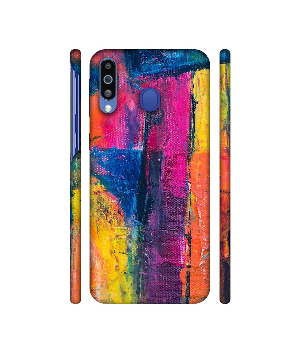 Amazon Brand - Solimo Designer Color Mash On Canvas 3D Printed Hard Back Case Mobile Cover for Samsung Galaxy M21