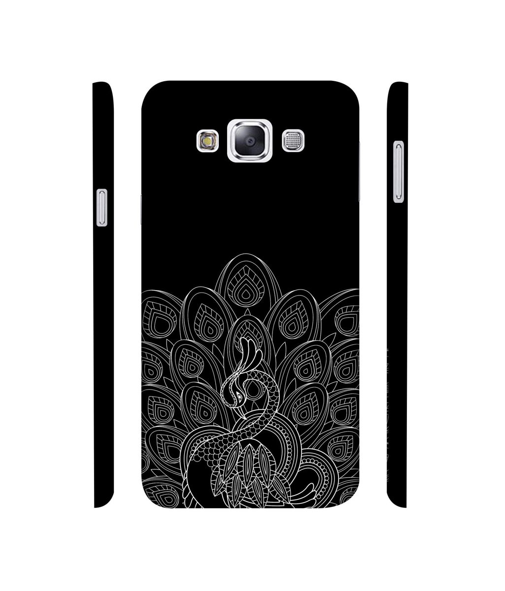 Amazon Brand - Solimo Designer Peacock Pattern 3D Printed Hard Back Case Mobile Cover for Samsung Galaxy E7