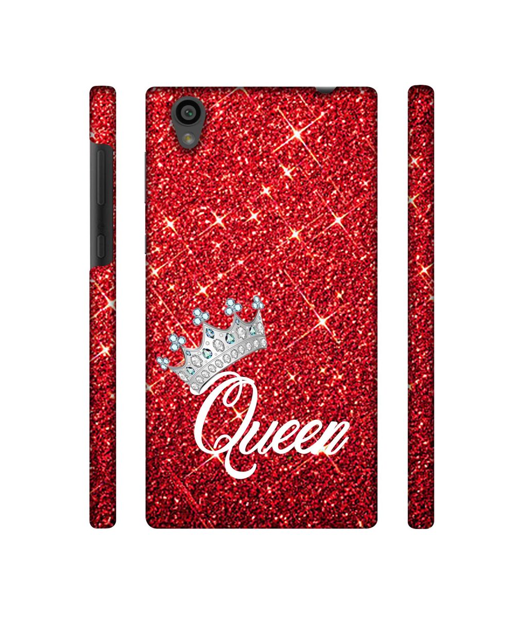 Amazon Brand - Solimo Designer Queen On Red Glitter 3D Printed Hard Back Case Mobile Cover for Sony Xperia L1