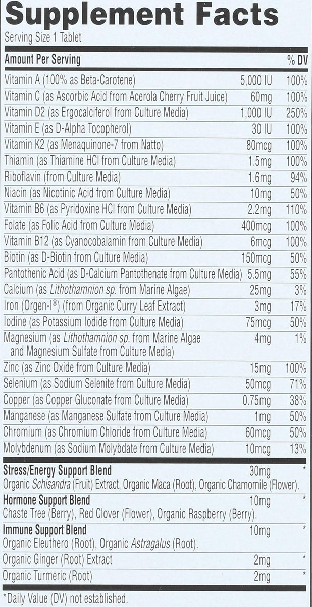 Whole Foods Market, Food-Cultured Once Daily Women's Multi, 120 ct