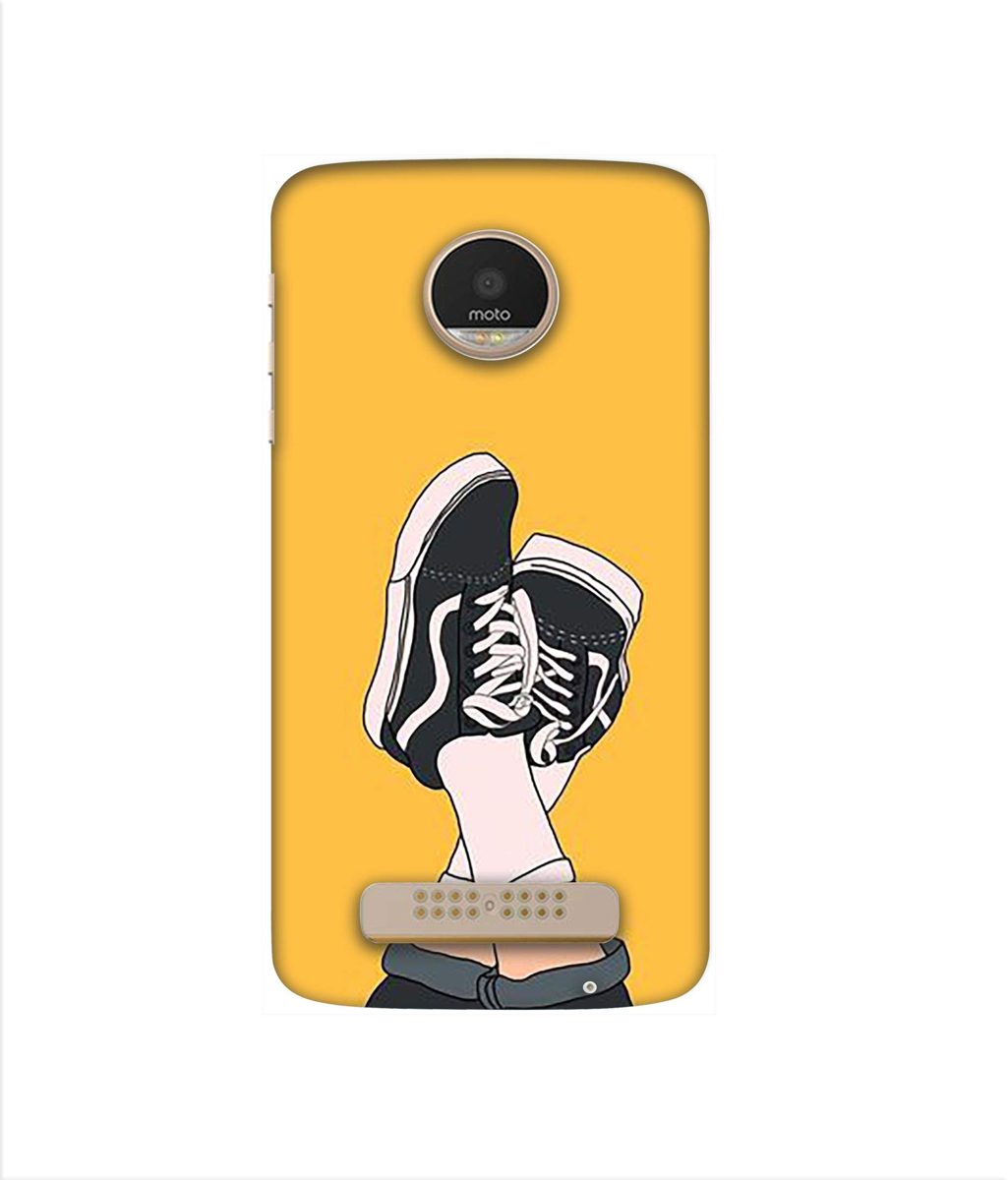 Amazon Brand - Solimo Designer Boy Shoes Pattern 3D Printed Hard Back Case Mobile Cover for Motorola Moto Z Play