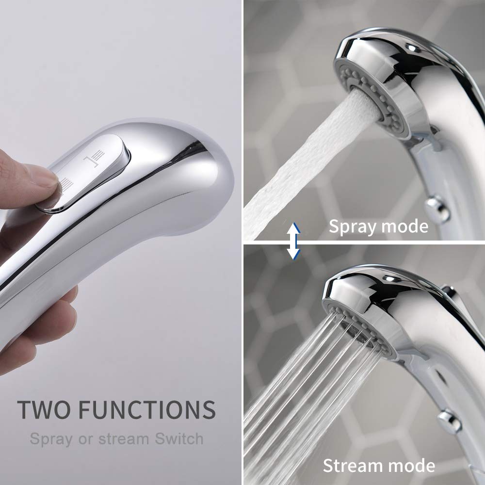 Umi Essentials Bathroom Sink Mixer Tap with Pull Out Spray Head