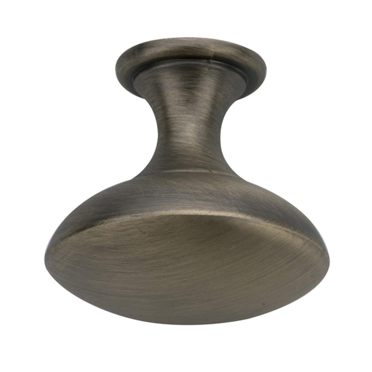 AmazonBasics Round Cabinet Knob, 1.18" Diameter, Antique Brass, 25-Pack