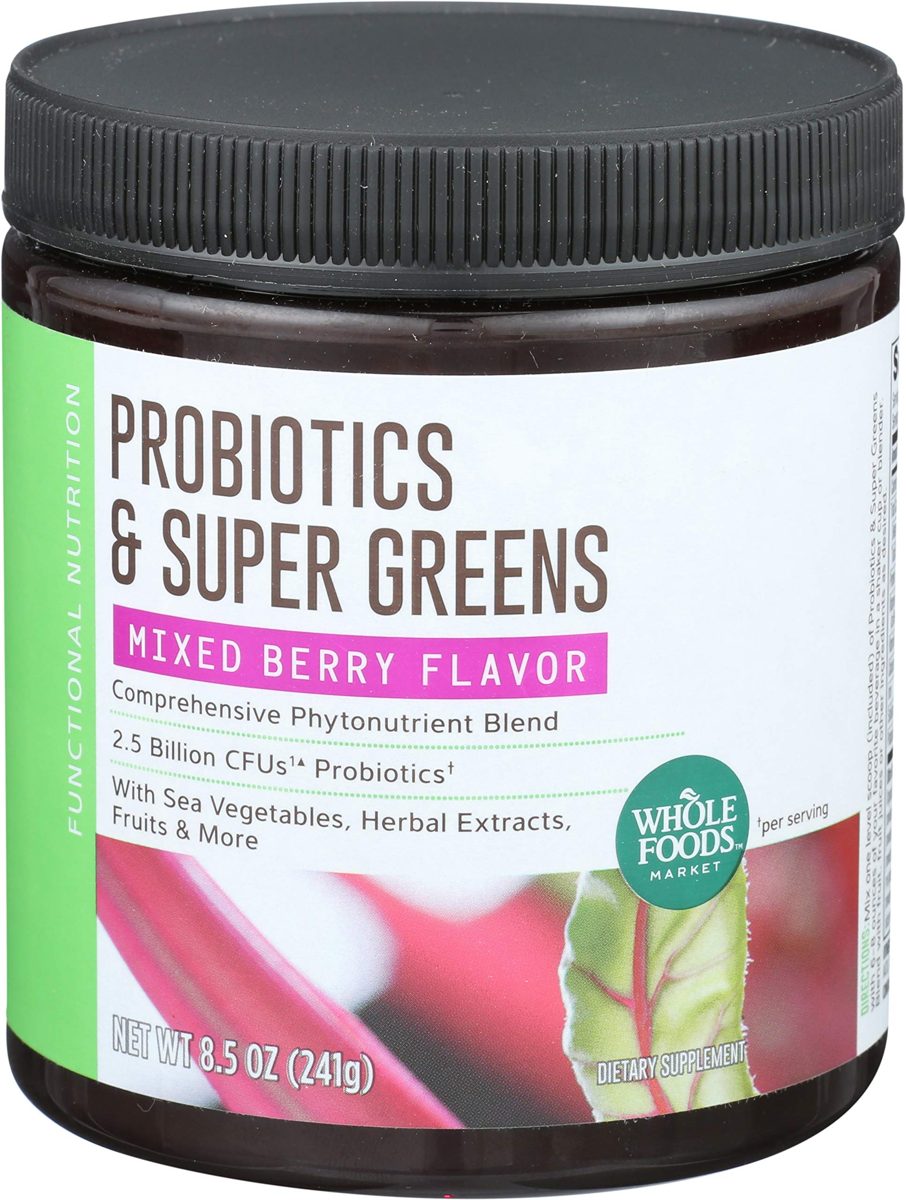 Whole Foods Market, Probiotics & Super Greens, 8.5 oz