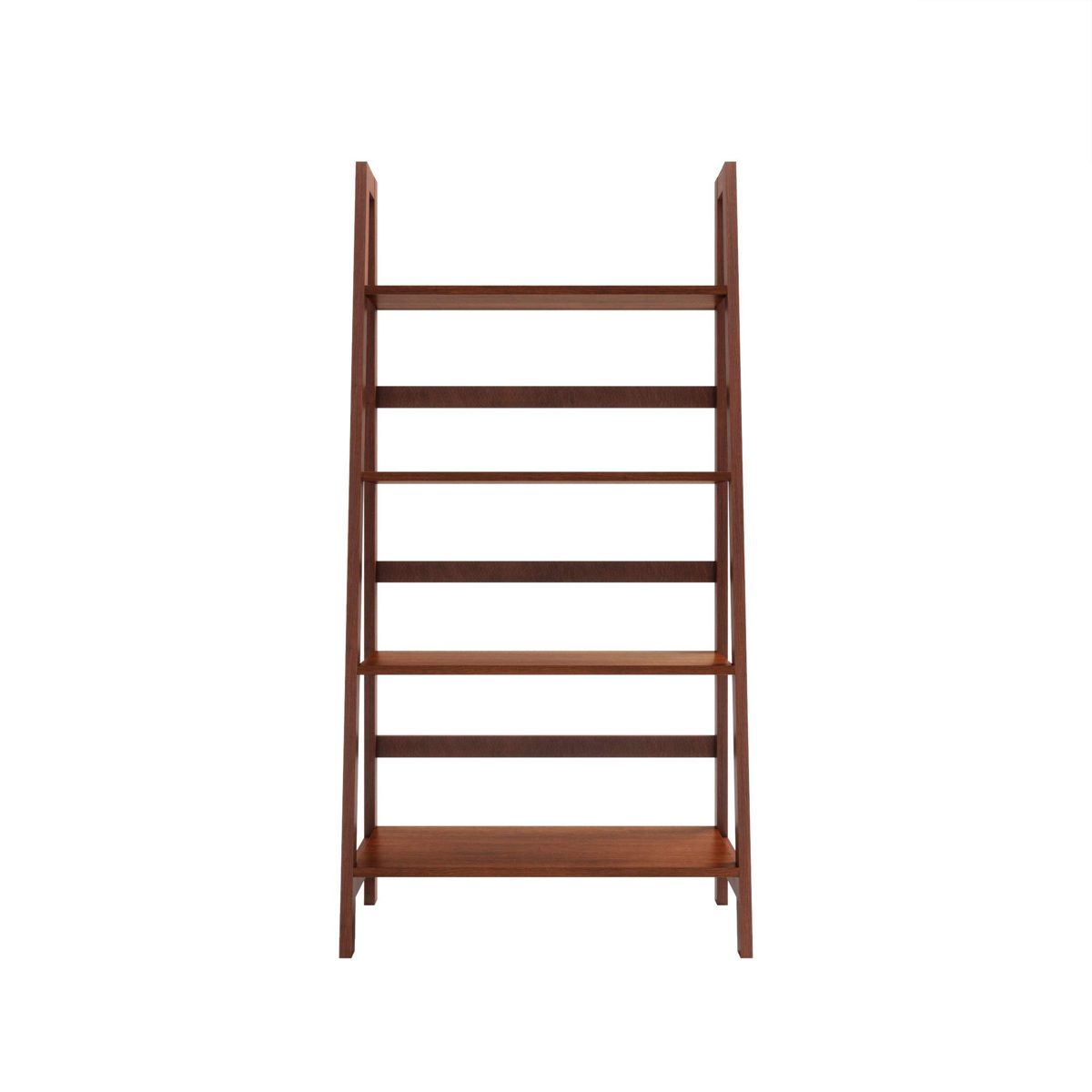 Amazon Brand - Solimo 4-Tier Book Shelf (Walnut)