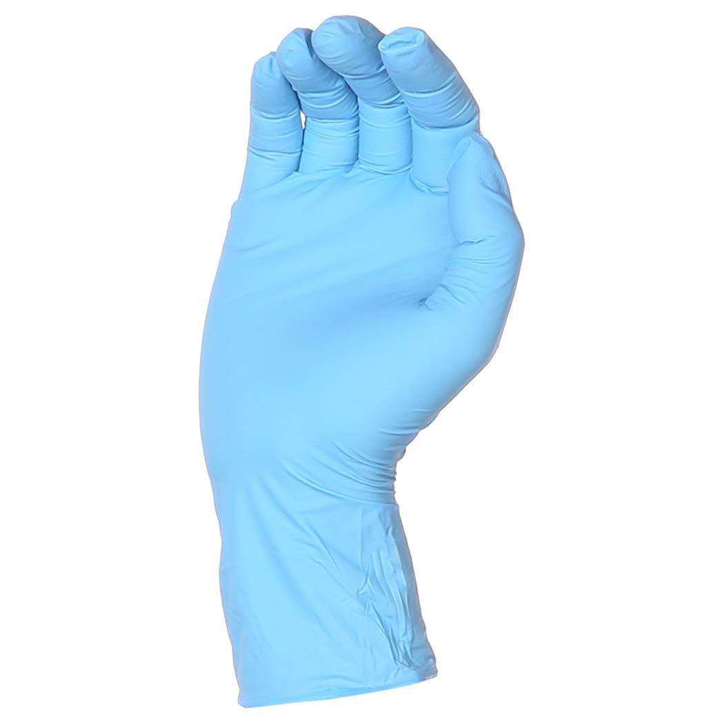 AmazonBasics Powder Free Disposable Nitrile Gloves, 5 mil, Blue, Size S, 100 per Pack, 10-Pack