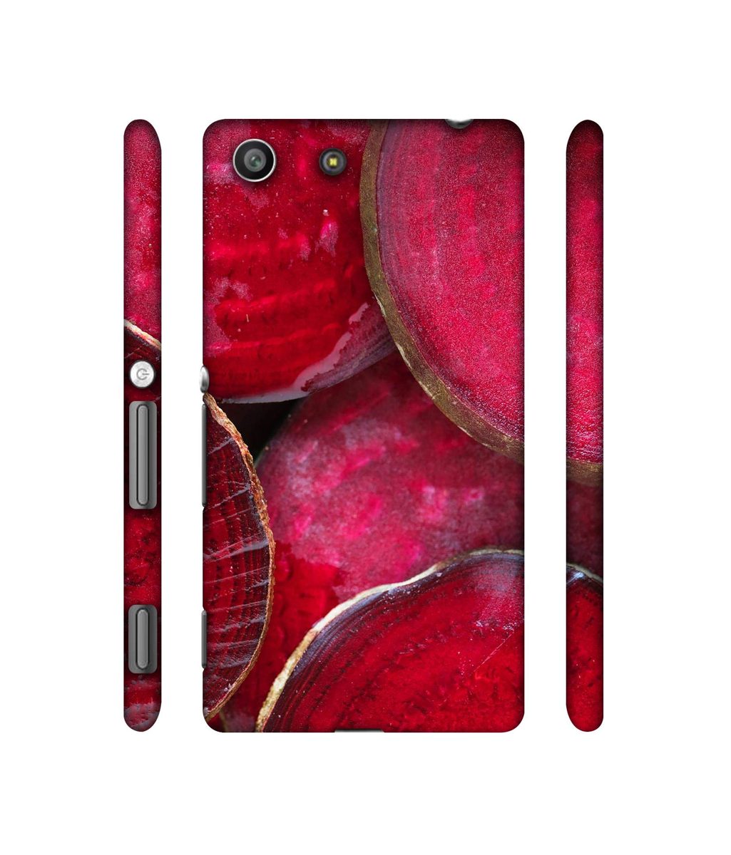 Amazon Brand - Solimo Designer Red Texture 3D Printed Hard Back Case Mobile Cover for Sony Xperia M5 Dual