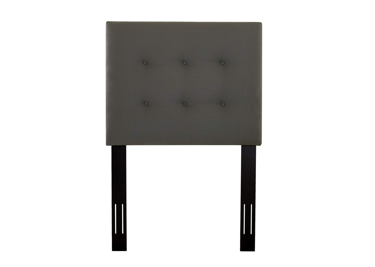 Stone & Beam Canton Twin Button-Tufted Headboard, 42"W, Iron