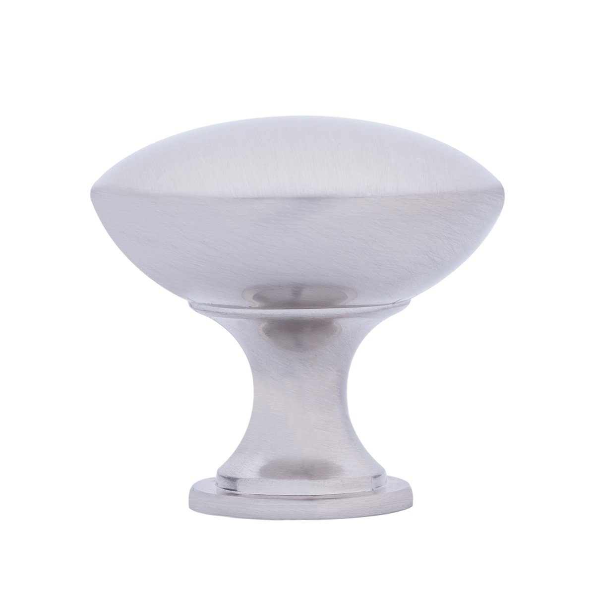AmazonBasics Round Cabinet Knob, 1.57" Diameter, Satin Nickel, 25-Pack