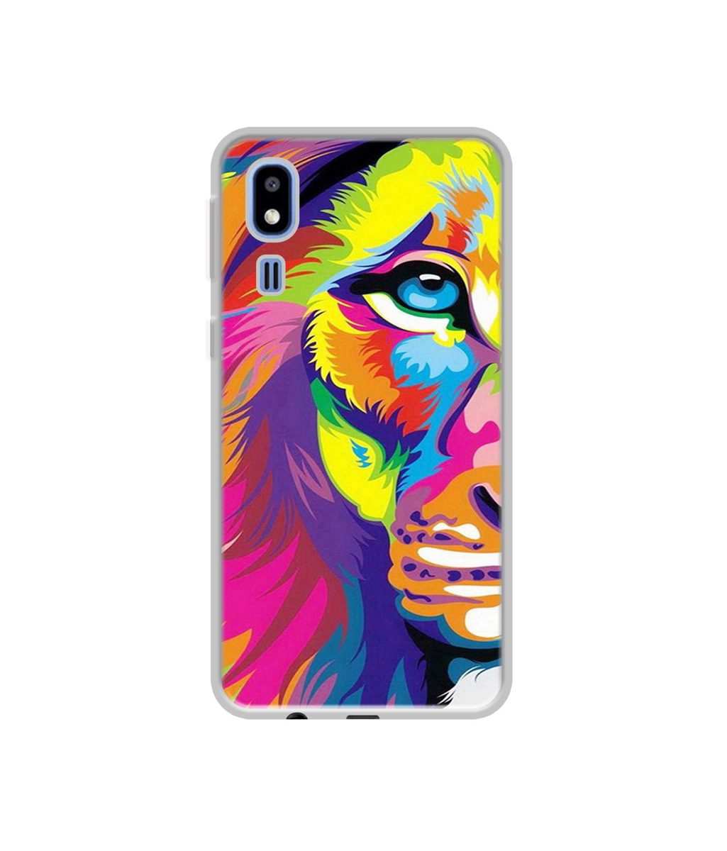 Amazon Brand - Solimo Designer Funny Cat Pattern Print UV Printed Soft Back Case Mobile Cover for Samsung Galaxy A2 Core