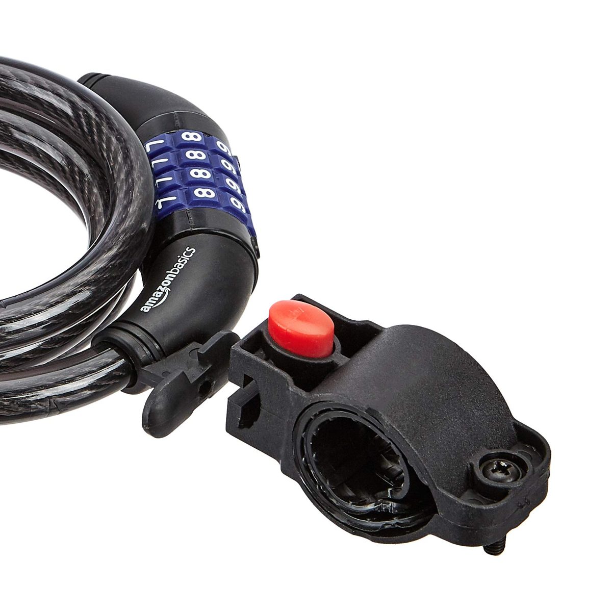 AmazonBasics 4 ft. Combination Bike Cable Lock, Black, 1-Pack