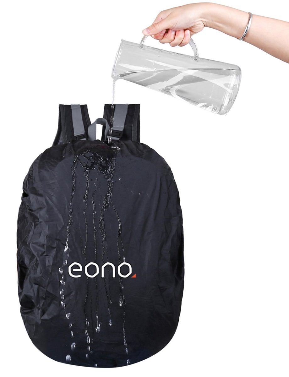 Eono Essentials 35L Large Foldable Hiking Backpack with Waterproof Rain Cover