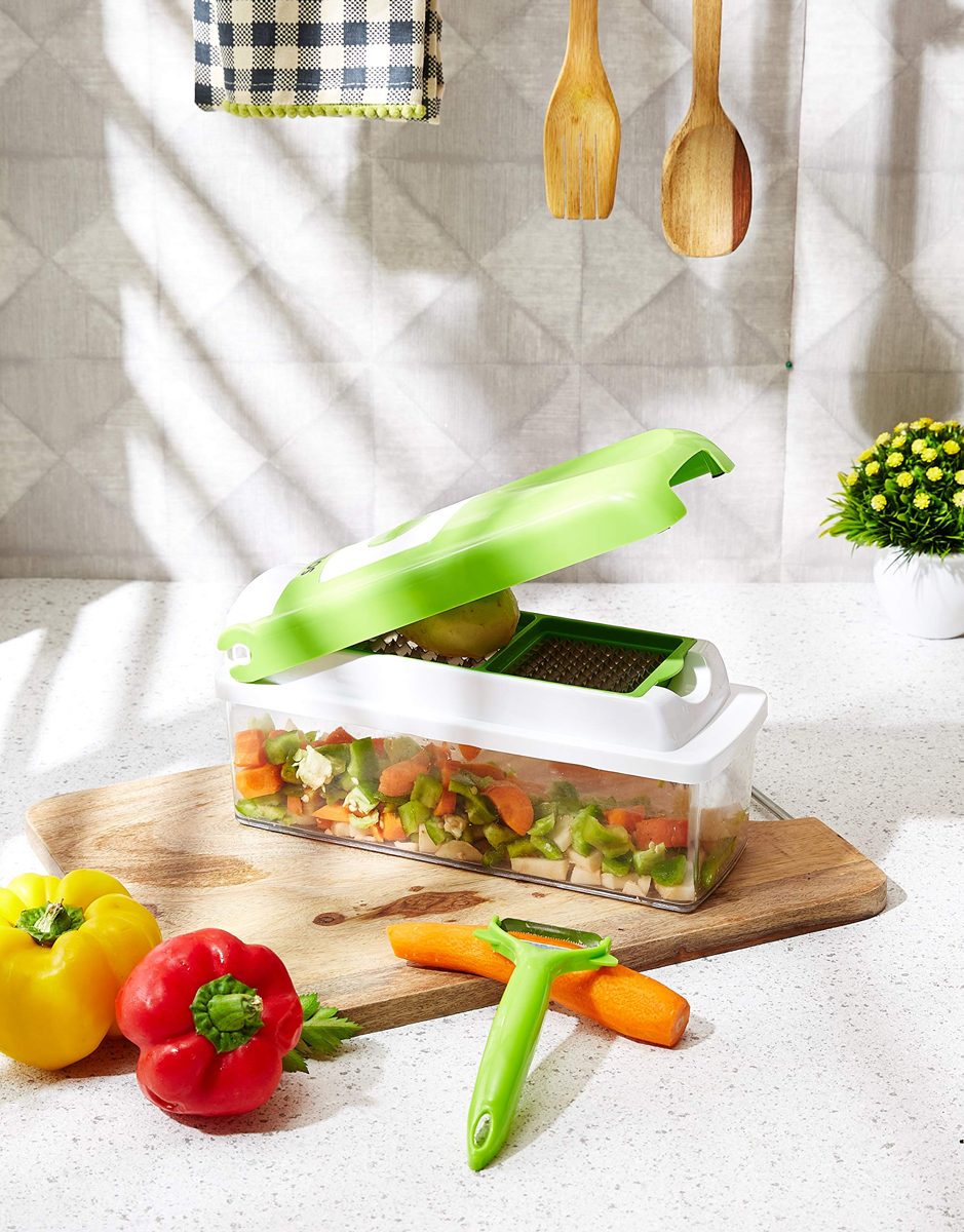 Amazon Brand - Solimo Vegetable Cutter (12 pieces)