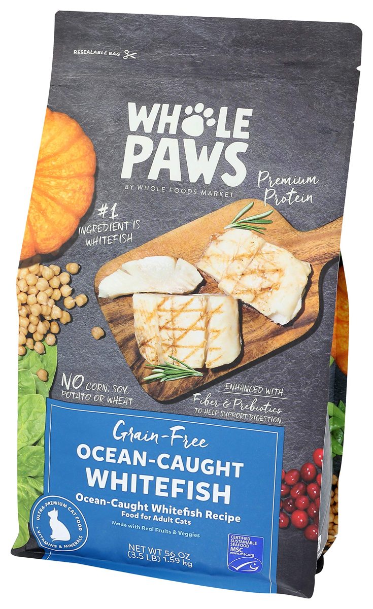 WHOLE PAWS Whitefish Recipe Cat Food, 56 OZ