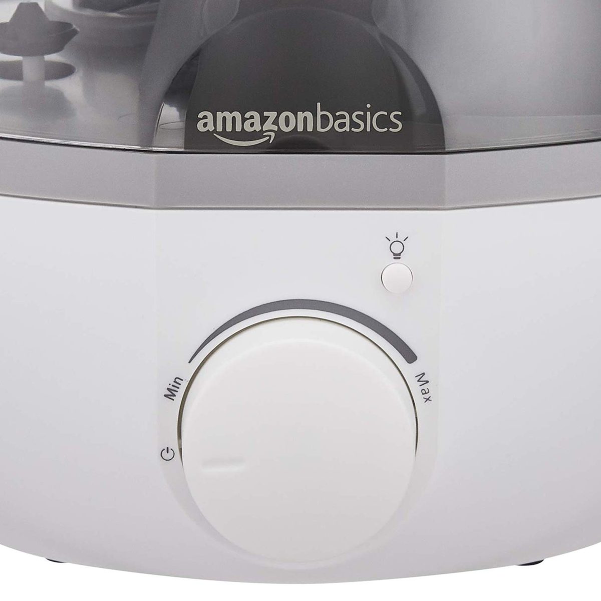 AmazonBasics Humidifier with Aroma Diffuser and Nightlight - 1.5-Liter, White