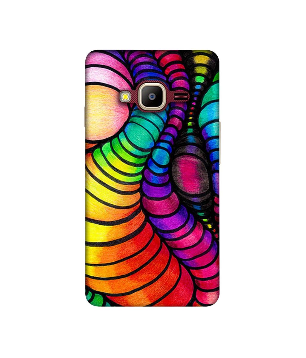 Amazon Brand - Solimo Designer Semi Circle Texture 3D Printed Hard Back Case Mobile Cover for Samsung Z2
