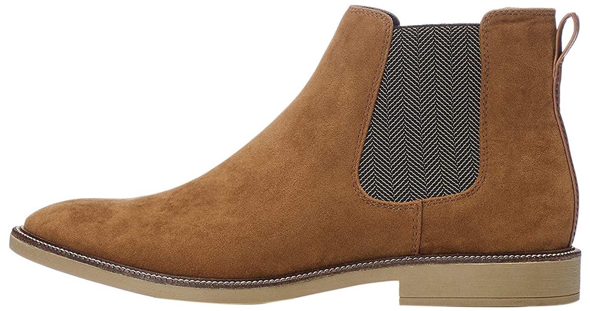 Amazon Brand - find. Men's Suede Look Chelsea Boots, Brown (Tan), US 8