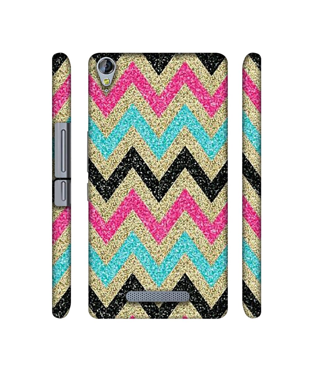 Amazon Brand - Solimo Designer Sparkle Zik Zak Texture 3D Printed Hard Back Case Mobile Cover for Micromax Canvas Juice 3Plus Q394