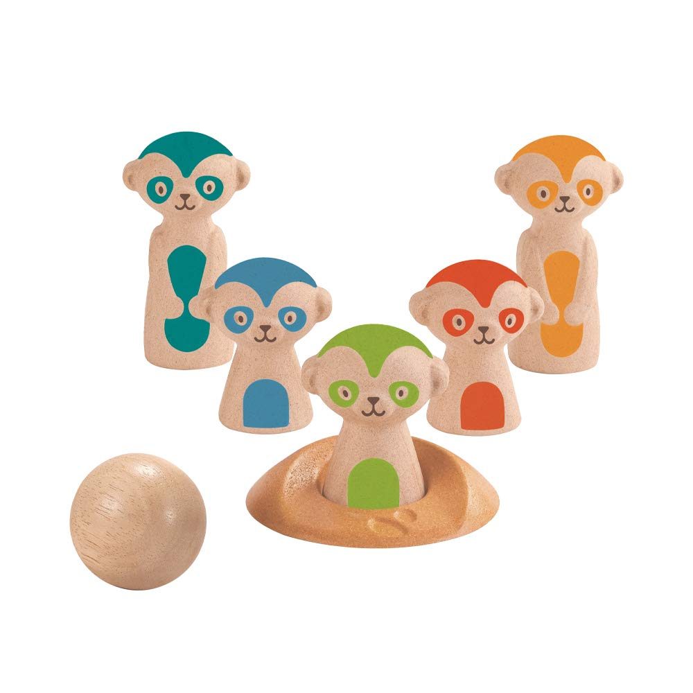 AmazonBasics Gross Motor Case Pack, Mini Golf, Walking Cups, Balance Board, Meadow Ring Toss, Meercat Bowling