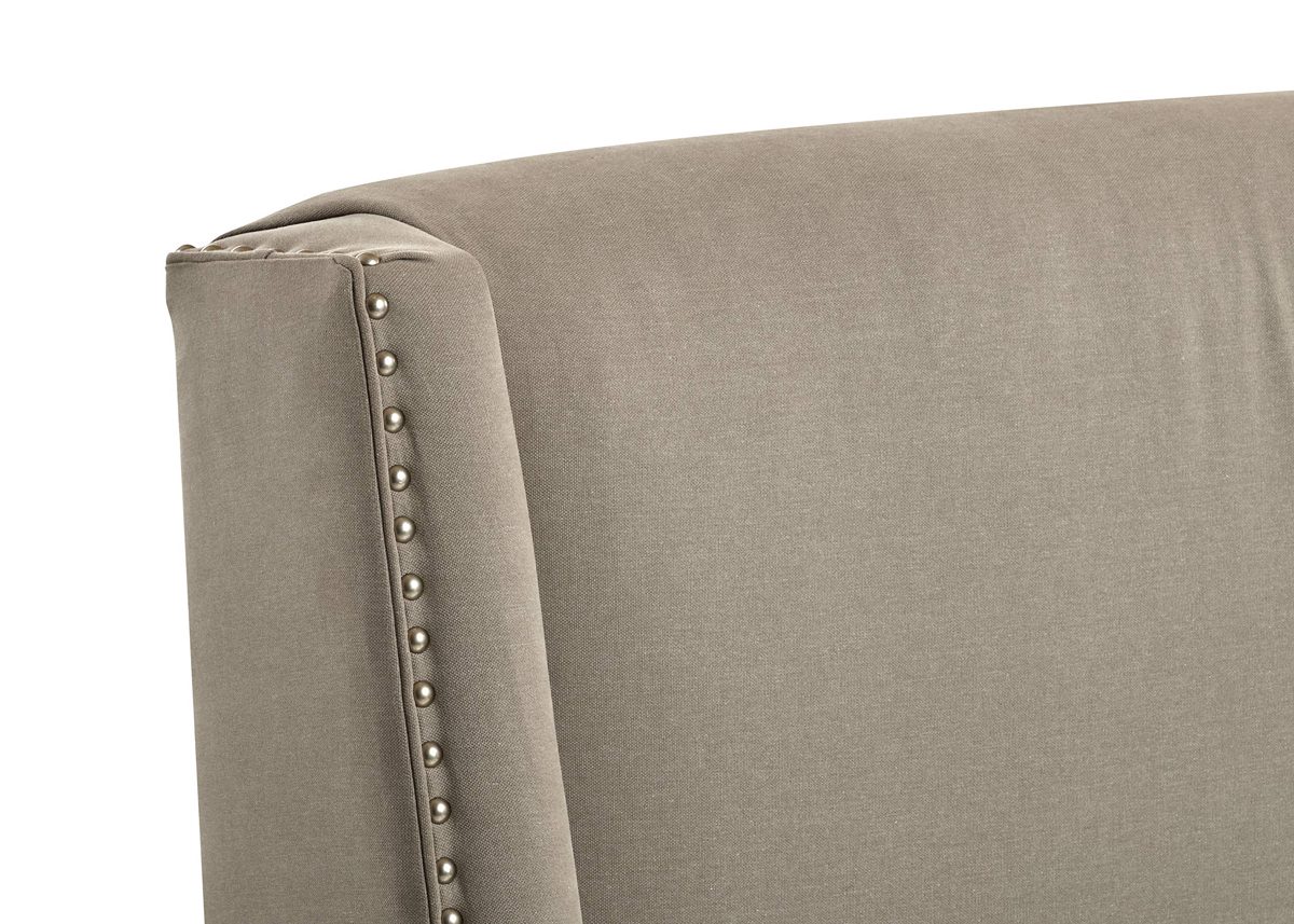 Stone & Beam Merrill King Headboard with Decorative Nailhead Trim, 92" W, Dune