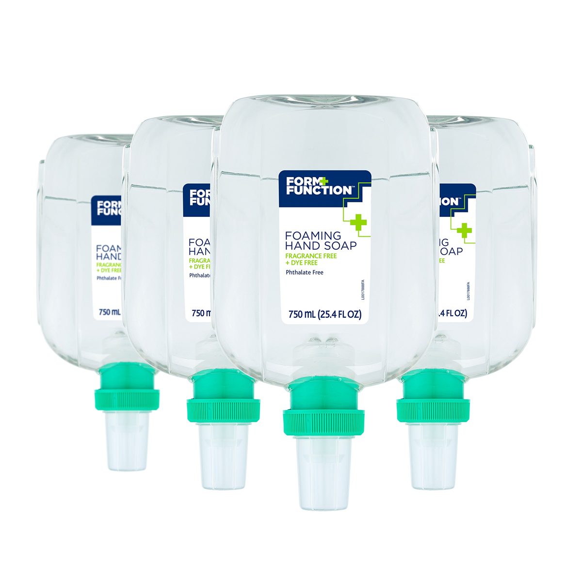 Form + Function 750 ml Dye Free Fragrance Free Foaming Hand Soap Refills for OmniPod Dispensers