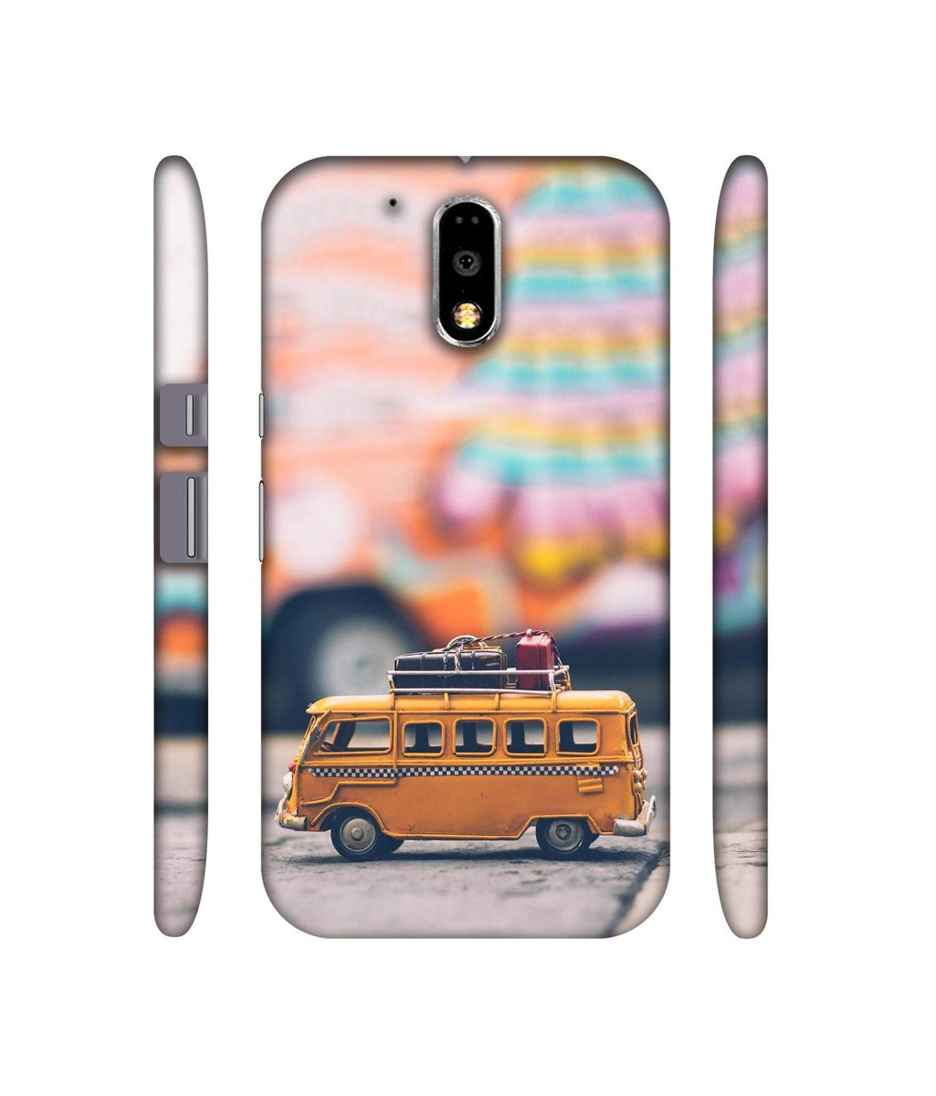 Amazon Brand - Solimo Designer Toy Bus 3D Printed Hard Back Case Mobile Cover for Motorola Moto G4 Plus