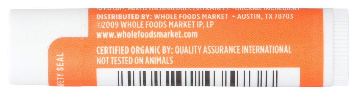 Whole Foods Market, Organic Tangerine Lip Balm, 0.15 oz