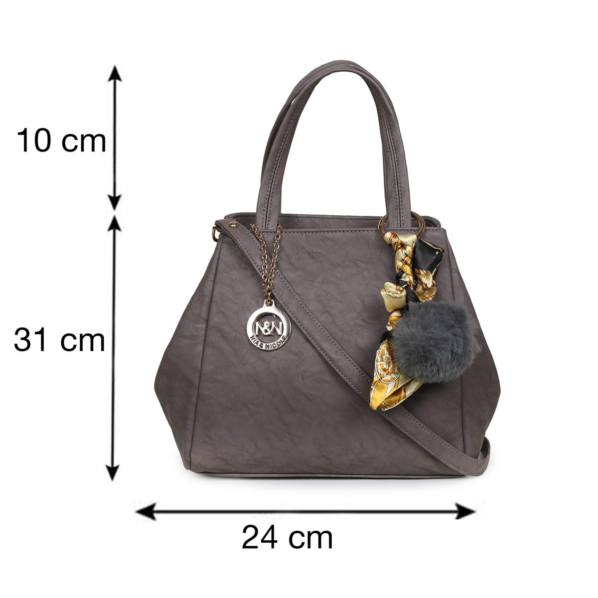 Nia & Nicole Women's Handbag (Grey)