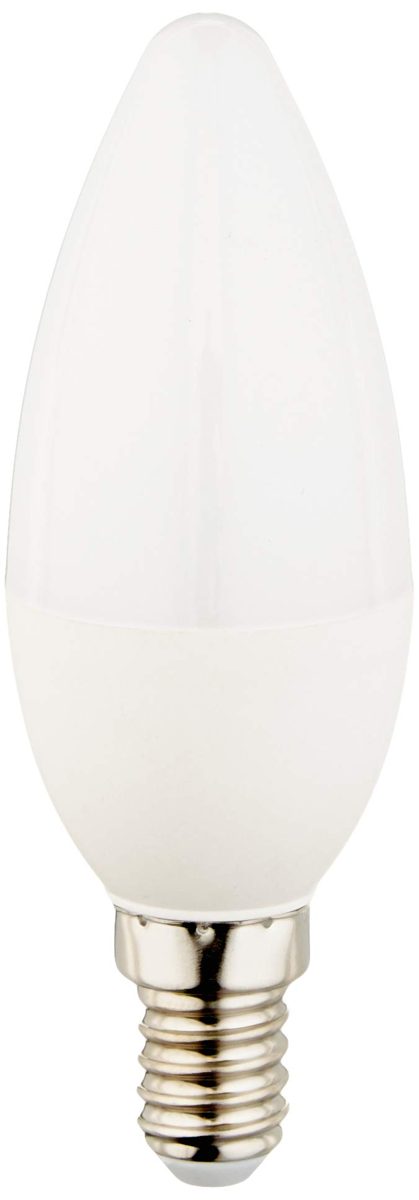 AmazonBasics LED E14 Small Edison Screw Candle Bulb, 6W (Equivalent to 40W), Warm White, Dimmable (Pack of 16)