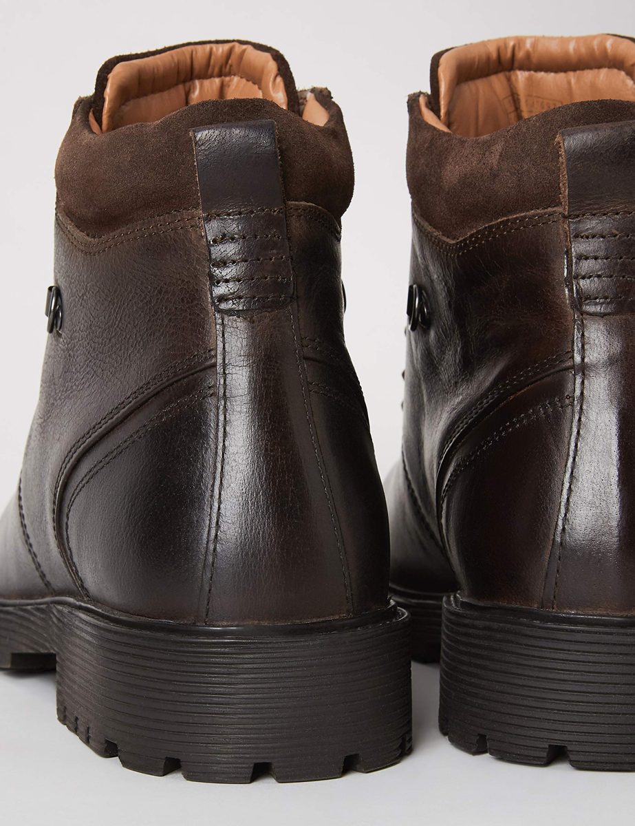 Amazon Brand - find. Men's Classic Boots, Brown (Wood Brown), 11.5 UK