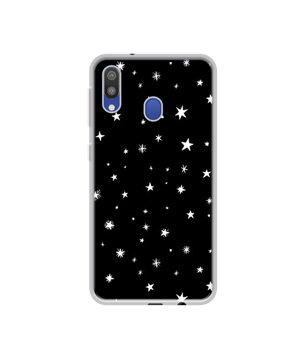 Amazon Brand - Solimo Designer Sperking Stars UV Printed Soft Back Case Mobile Cover for Samsung Galaxy M20
